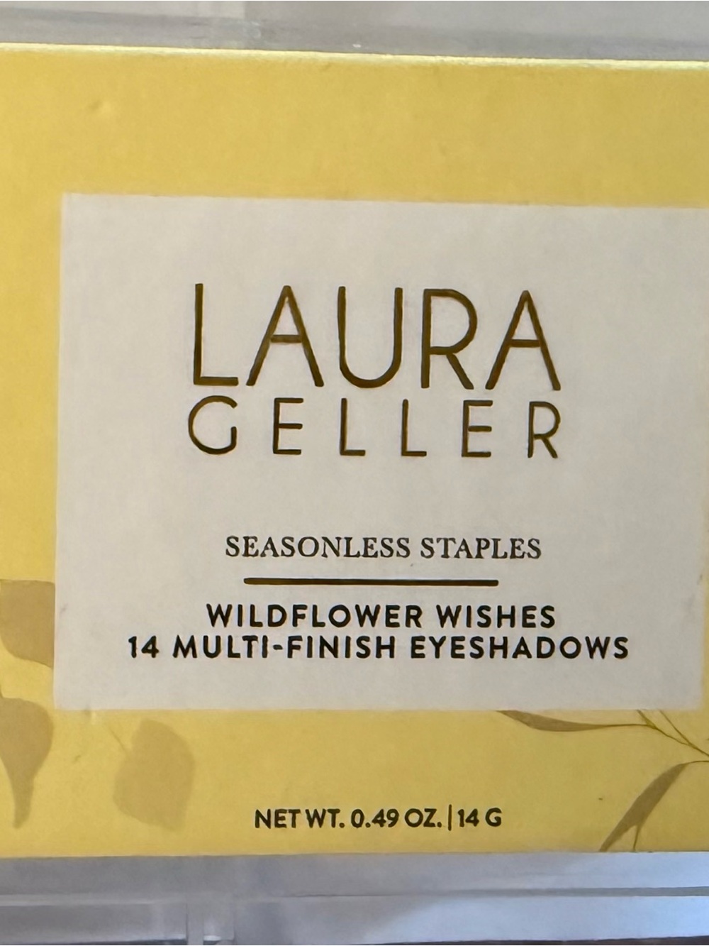 Laura Geller Yellow Floral Wildflower Wishes Eyeshadow Palette